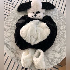 Cute black and white dog costume - size M